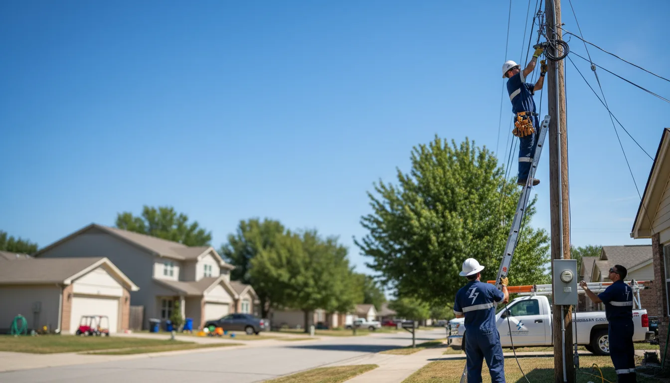Residential electrician providing installation services in Gladewater, TX